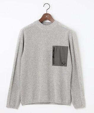 JOSEPH ABBOUD MOUNTAIN 【UNISEX】リサイクルウールポリ ニット ライトグレー系