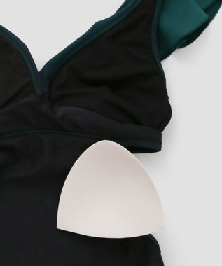 San-ai Resort（三愛水着楽園） フリルワンピース水着　9M　【San-ai Resort（サンアイリゾート）】 グリーン