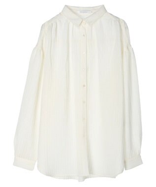 AMERICAN HOLIC ドビーストライプシャツ Ivory