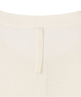 BEIGE， MOISE / シアーニット　5分袖カーディガン Ecru