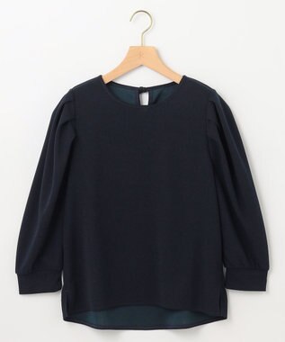 組曲 ライトアムンゼンジャージーバックリボン トップス ネイビー系