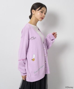 earth music&ecology Ｖｉｌｌａｉｎｓ　アースラ／ニットカーディガン Purple