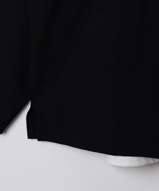 WEGO 【セットアイテム/軽量/シワにならない】ドライポリアンサンブルプルオーバーシャツ（LS） ブラック