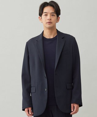UNFILO MENS 【OCEANS 雑誌・web・YouTube 掲載】WOOL TOUCH 機能美ジャケット【東レ開発のウール見え高機能素材】 ネイビー