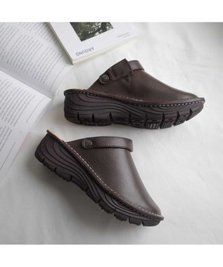 Pointer 本革2WAYサボサンダル ダークブラウン