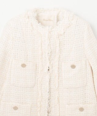 GRACE CONTINENTAL ツイードショートコート キナリ