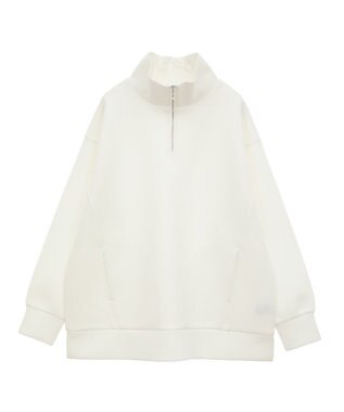 AMERICAN HOLIC ハーフＺＩＰポンチプルオーバー Off White