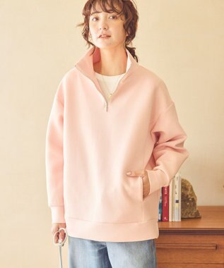 AMERICAN HOLIC ハーフＺＩＰポンチプルオーバー Pink