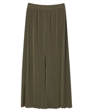 Green Parks プリーツ風カットパンツ Khaki