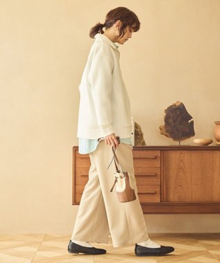 AMERICAN HOLIC ハーフＺＩＰポンチプルオーバー Off White