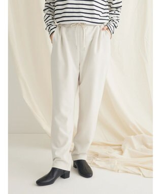 CRAFT STANDARD BOUTIQUE ストレッチカラーイージーパンツ Ivory