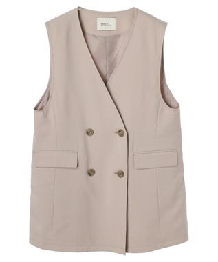 earth music&ecology ノーカラージレ Beige