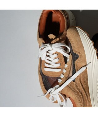 MODE ET JACOMO <carino>シースルー厚底スニーカー ベージュコンビ