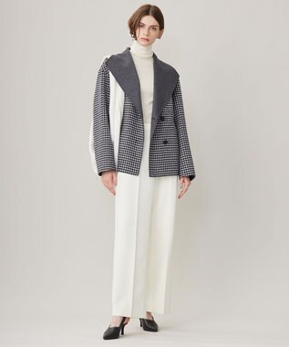 ICB 【CLASSY.1月号掲載・新色追加・洗える】エクストラファインメリノ タートルネックプルオーバー オフホワイト系