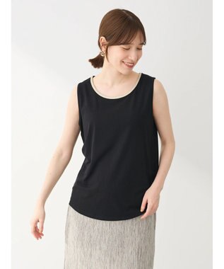 Green Parks ビジューテープタンクトップ Black