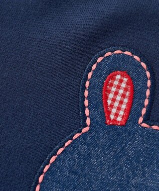 MIKI HOUSE HOT BISCUITS 【80-120cm】折り返しチェック 6分丈パンツ ピンク