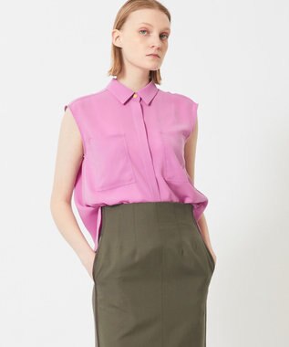 BEIGE， HYACINTH / ショートカラーシャツ Rose