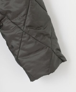 J.PRESS LADIES 高密度タフタ キルティング ロング コート グレー系