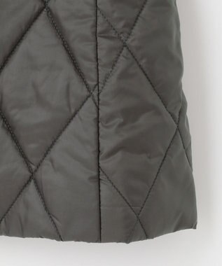 J.PRESS LADIES 高密度タフタ キルティング ロング コート グレー系