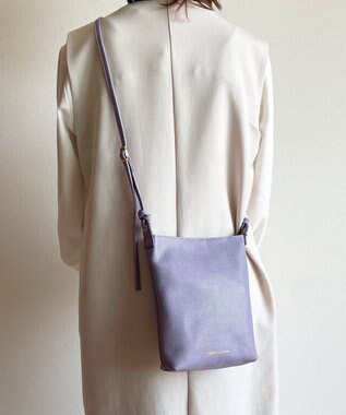 Hekhèr Le Style de Vie 新色追加【日本製】シュリンクレザー ショルダーバッグ ラベンダー