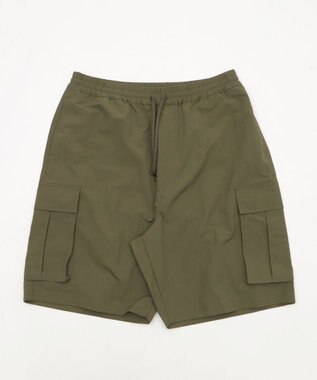 WEGO 【撥水/速乾/ウエストゴム/ユニセックス着用ITEM/MLサイズ展開】ナイロンイージーバギーカーゴショーツ オリーブ