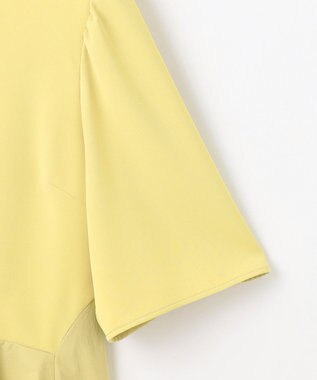 ANY SIS 【撥水・接触冷感・UVカット】コンフォートイージーペプラム  ブラウス イエロー