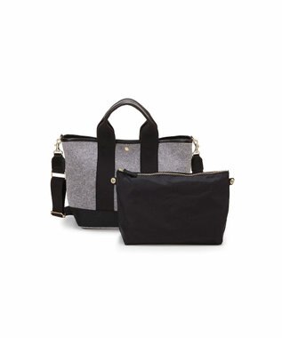 TOPKAPI 【Breath TOPKAPI】イタリアンフェルト ショルダー付 B5 トートバッグ M チャコールグレー