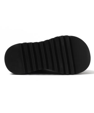 WEGO 厚底ハトメワンストラップシューズ ブラック