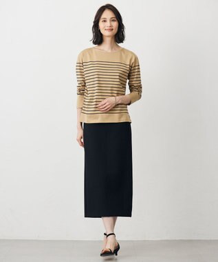 J.PRESS LADIES 【WEB限定】リブダンボール スカート 【WEB限定】ブラック系