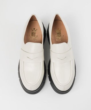 BONTRE 【BONTRE/ボントレ】厚底コインローファー/40002-UA アイボリー