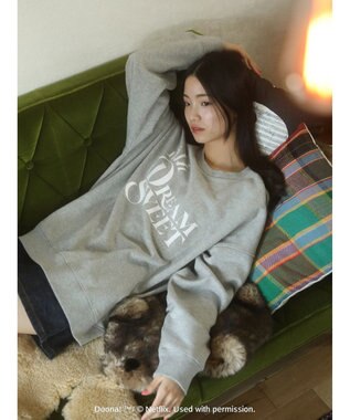 Green Parks ●ＤＯＯＮＡ！　ロゴｐｔルーズスウェット Gray Mixture