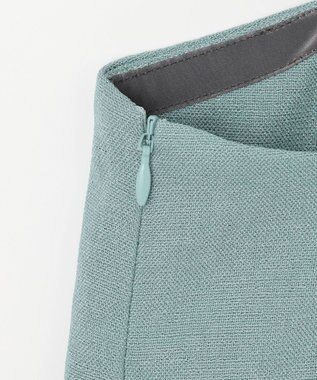 自由区 L 【セットアップ対応・接触冷感・洗える】リネンライクシンセティックキャミ ビスチェ ライトブルー