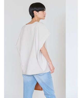 AMERICAN HOLIC クレープジョーゼットＶネックベスト Light Gray