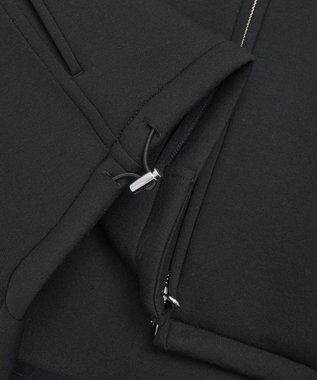 earth music&ecology 【軽量】ダンボールニットフーディーブルゾン Black