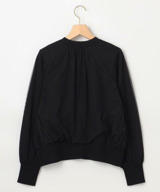 組曲 S 【WEB限定】チュールニット ブルゾン ブラック系
