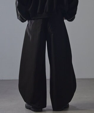 Green Parks トランスフォームワイドバルーンパンツ Black