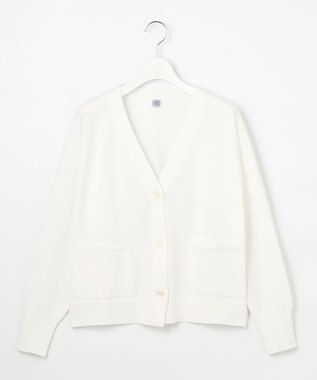 J.PRESS LADIES L 【洗える】Cotton Acetate ドルマンスリーブ カーディガン オフ系