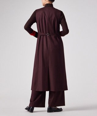 Paul Smith カシミアブレンド フランネル ジャンパースカート ワインレッド