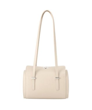 YECCA VECCA フェイクレザーミニボストンバッグ Silver