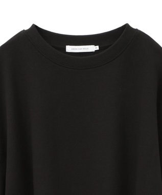 AMERICAN HOLIC ミニ裏毛タックスリーブショートプルオーバー1 Black