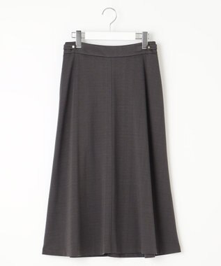 J.PRESS LADIES 【洗える】セルロースリバー スカート グレー系
