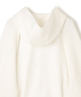 GRACE CONTINENTAL ニットコンビパーカー ホワイト