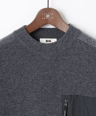 JOSEPH ABBOUD MOUNTAIN 【UNISEX】リサイクルウールポリ ニット グレー系