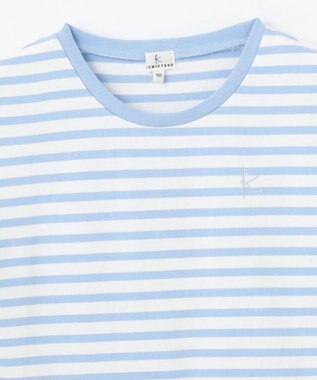 組曲 KIDS 【150-160㎝】ENOSUI Border Tシャツ サックスブルー系1