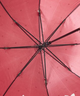 MOONBAT 【耐風】mila schon 長傘  フラワーサテンプリント ワイン