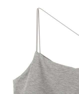 earth music&ecology カップ付ショート丈キャミソール Gray Mixture