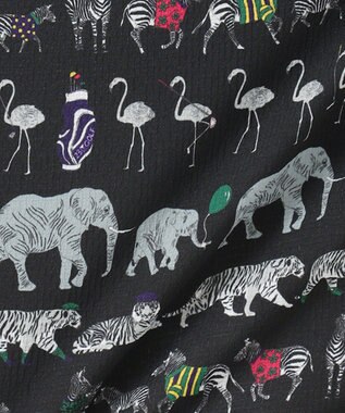 23区GOLF 【WOMEN】【ストレッチ】オリジナルパレード柄 クールメッシュスカート ブラック系5