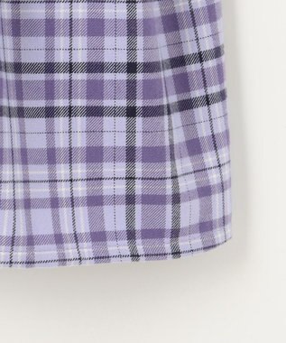 ANY KIDS ドッキングチェックワンピース ラベンダー