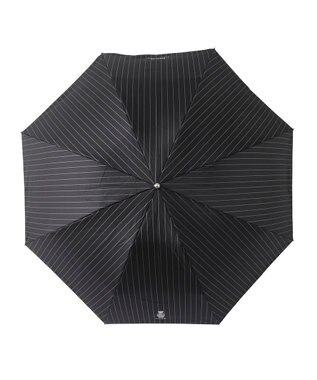 MOONBAT POLO RALPH LAUREN メンズ 折りたたみ傘 ストライプ×BEAR 65cm ブラック