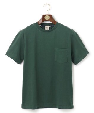 J.PRESS MEN バックプリントTシャツ グリーン系